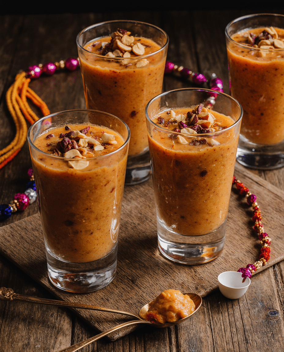 Gajar Halwa Cups – Carrot-Based Sweet with Rakhi Vibes