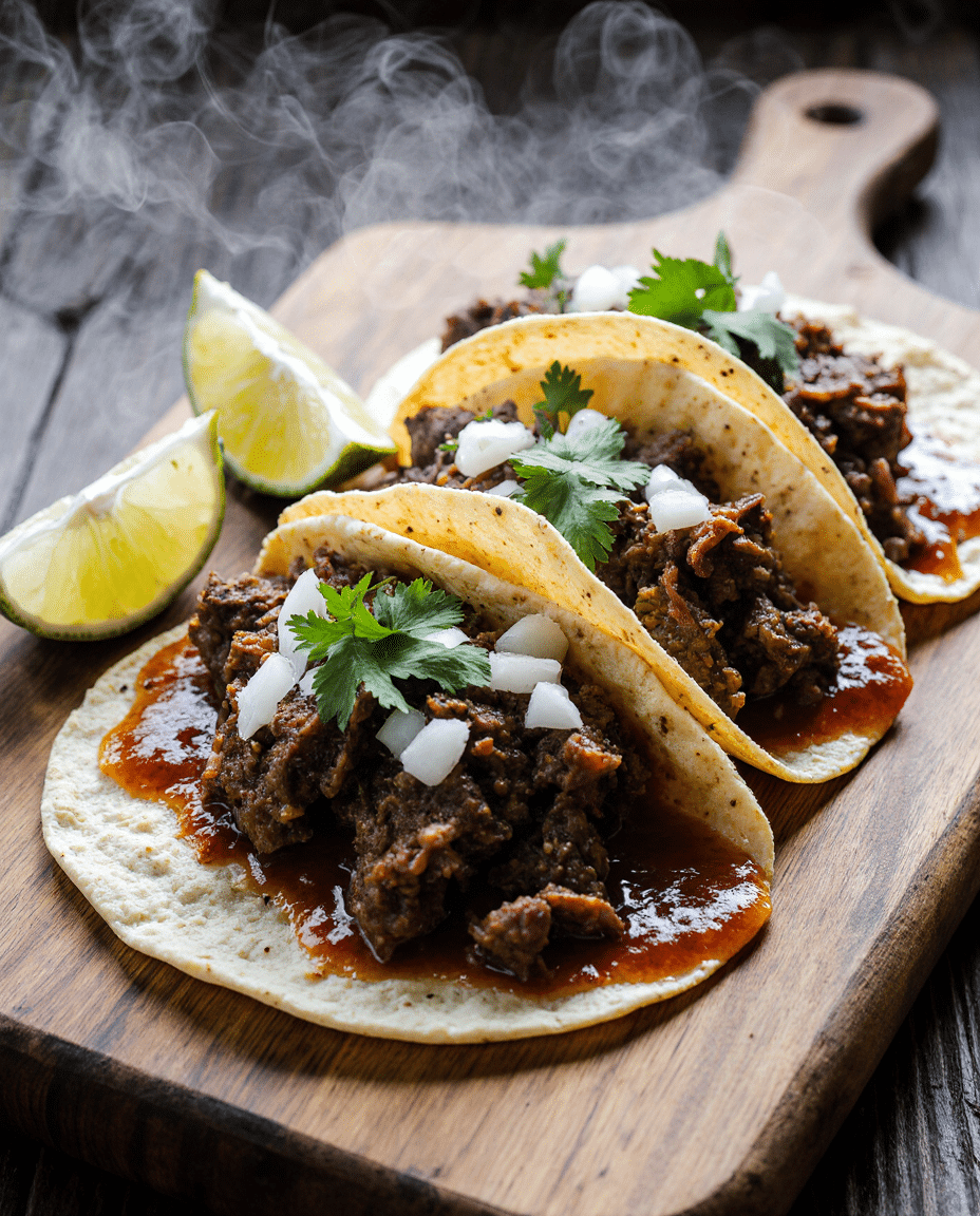 Birria Tacos – Juicy Slow‑Cooked Meat Mexican Independence Day Food