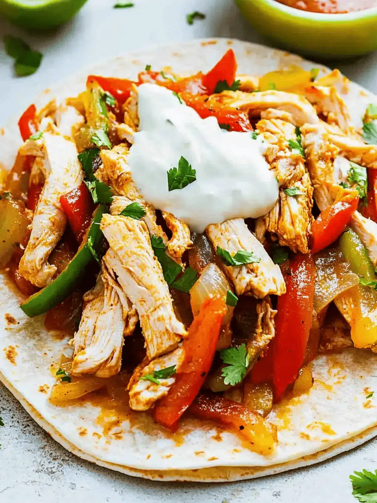 Slow Cooker Chicken Fajitas