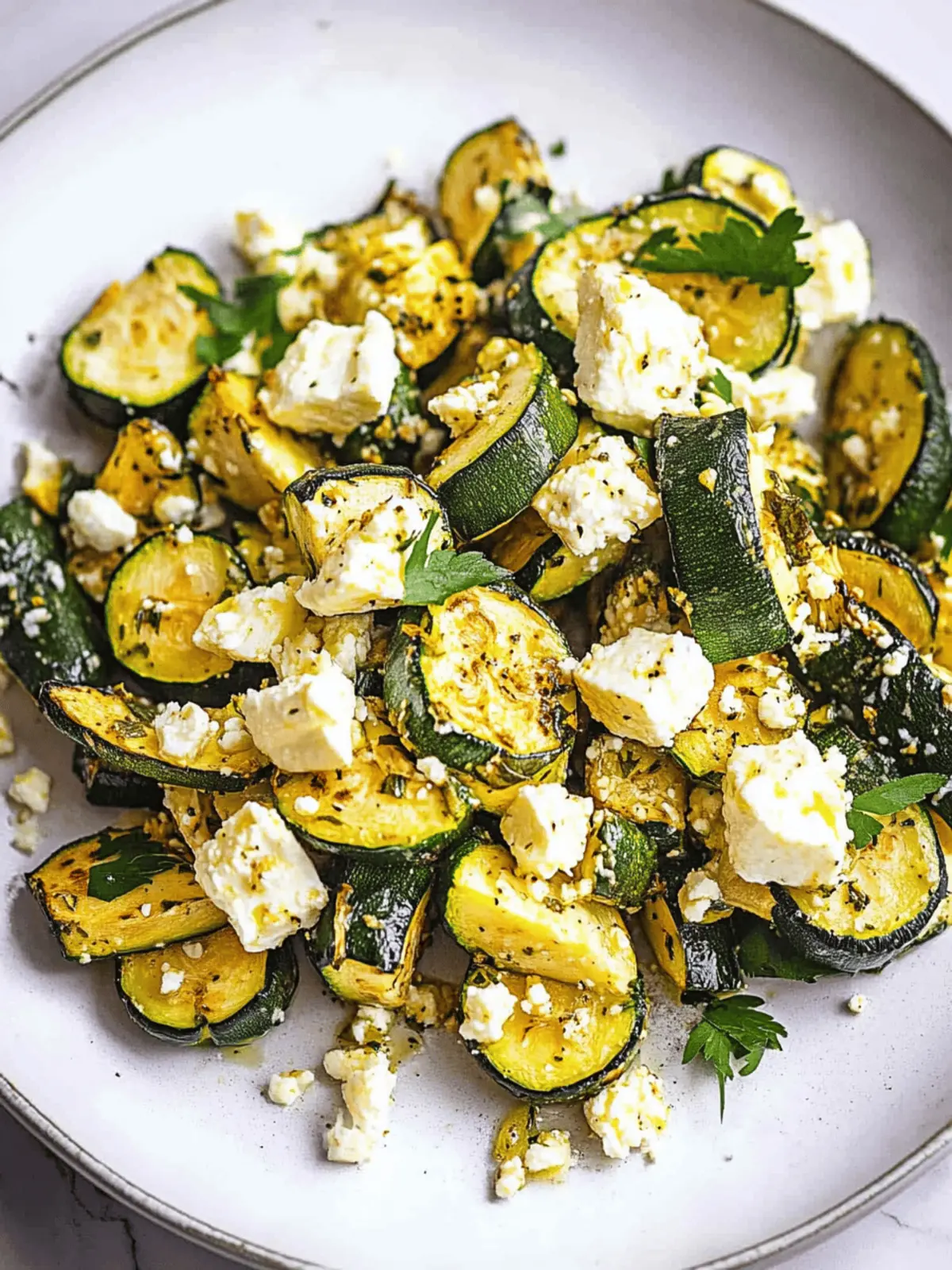 Irresistible Roasted Zucchini with Feta for Quick Flavor Boost