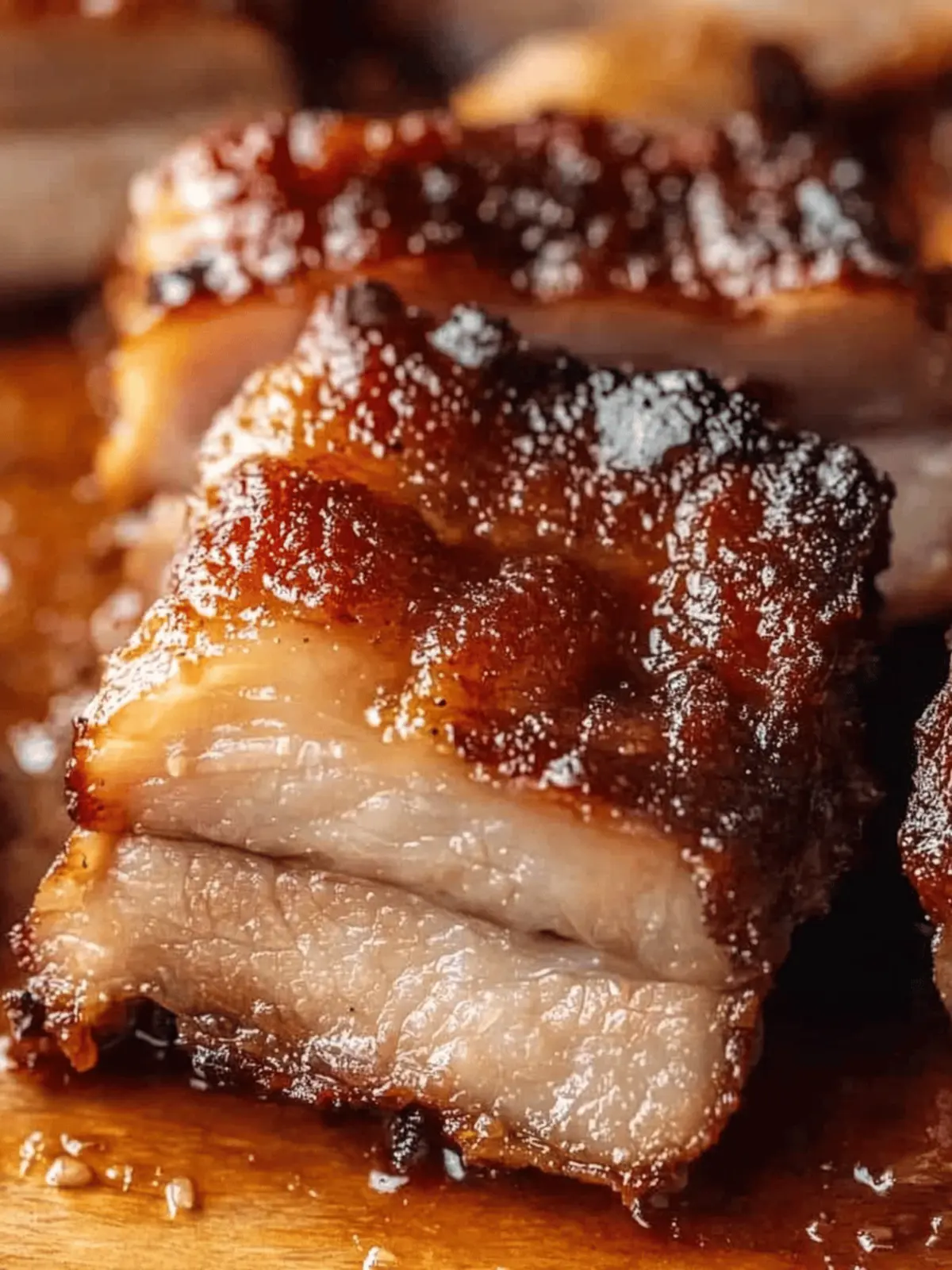 Honey Glazed Crispy Pork Belly