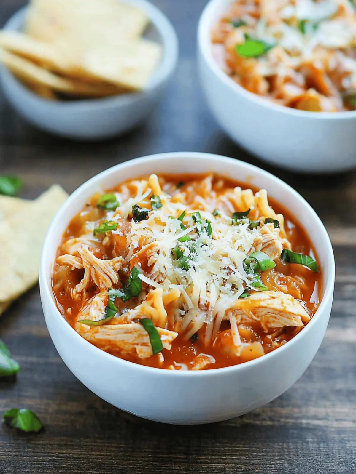 Crockpot Chicken Parmesan Soup