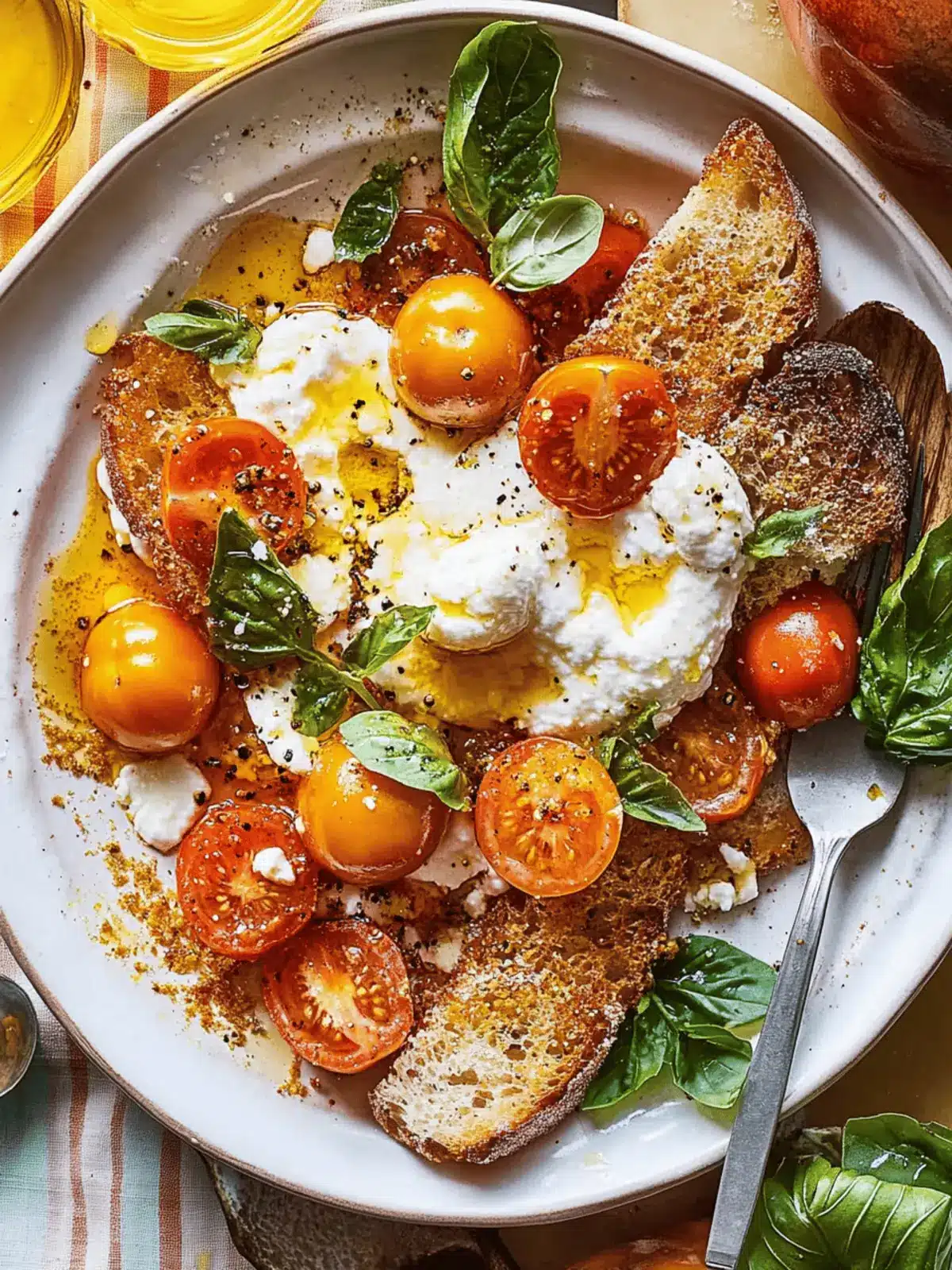 Sun Gold Tomato Caprese with Burrata: A Summer Delight
