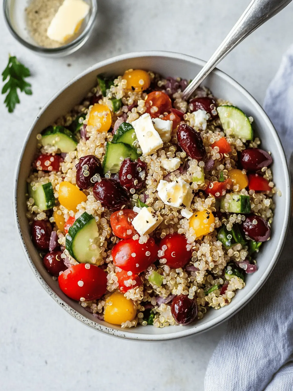 25-Minute Greek Quinoa Salad with Feta