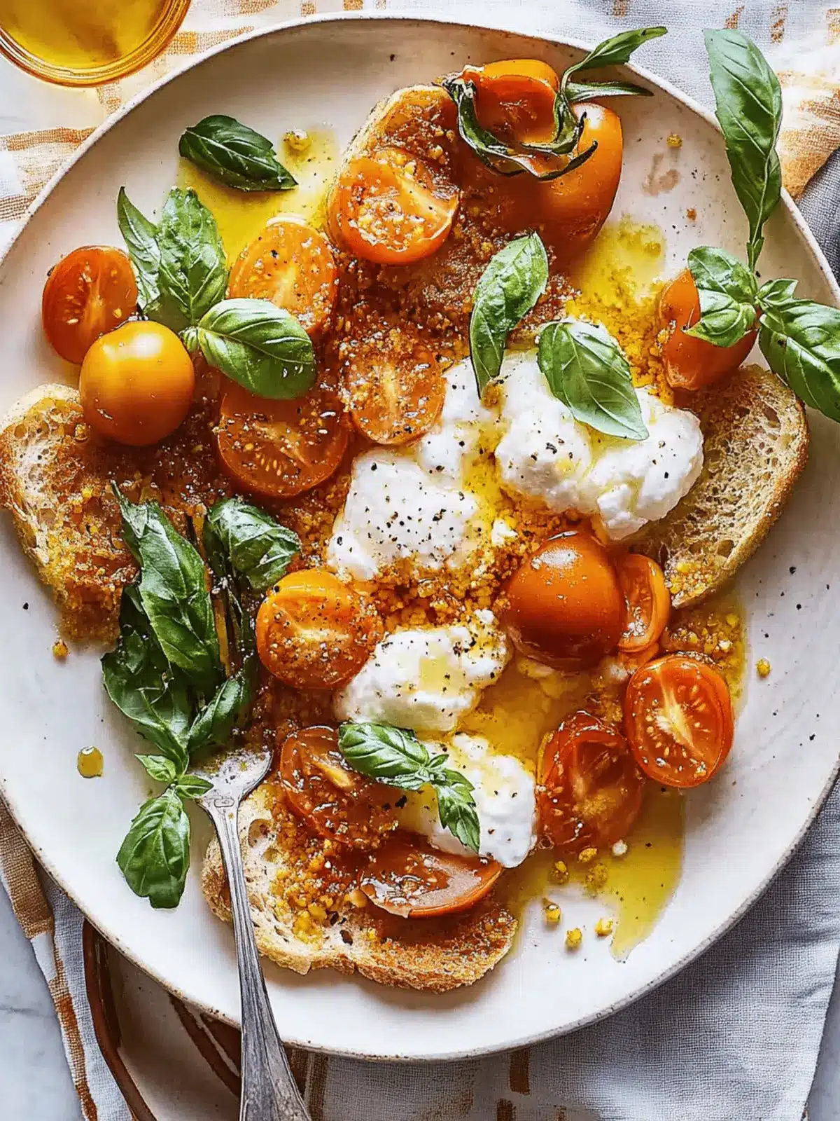 Sun Gold Tomato Caprese with Burrata: A Summer Delight