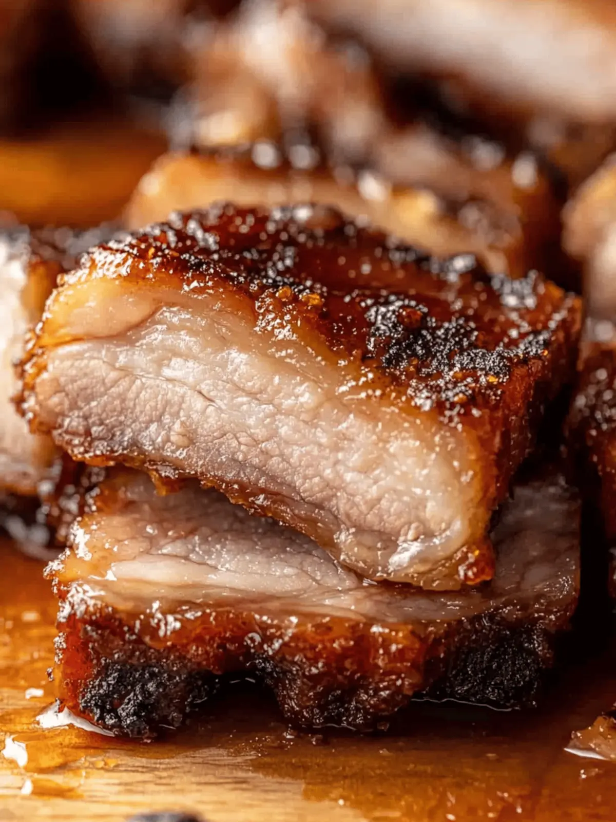 Honey Glazed Crispy Pork Belly