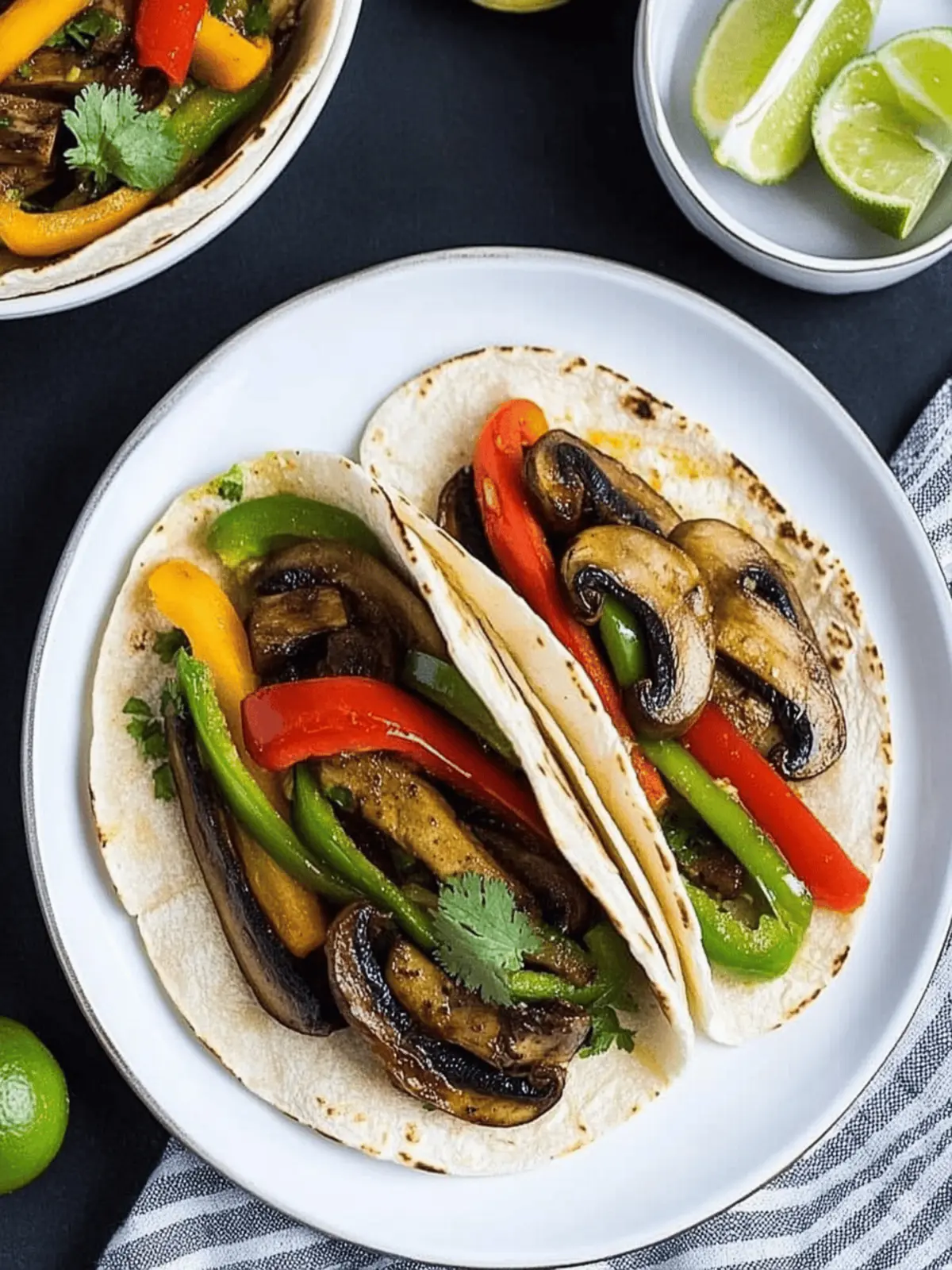 Portabella Mushroom Fajitas