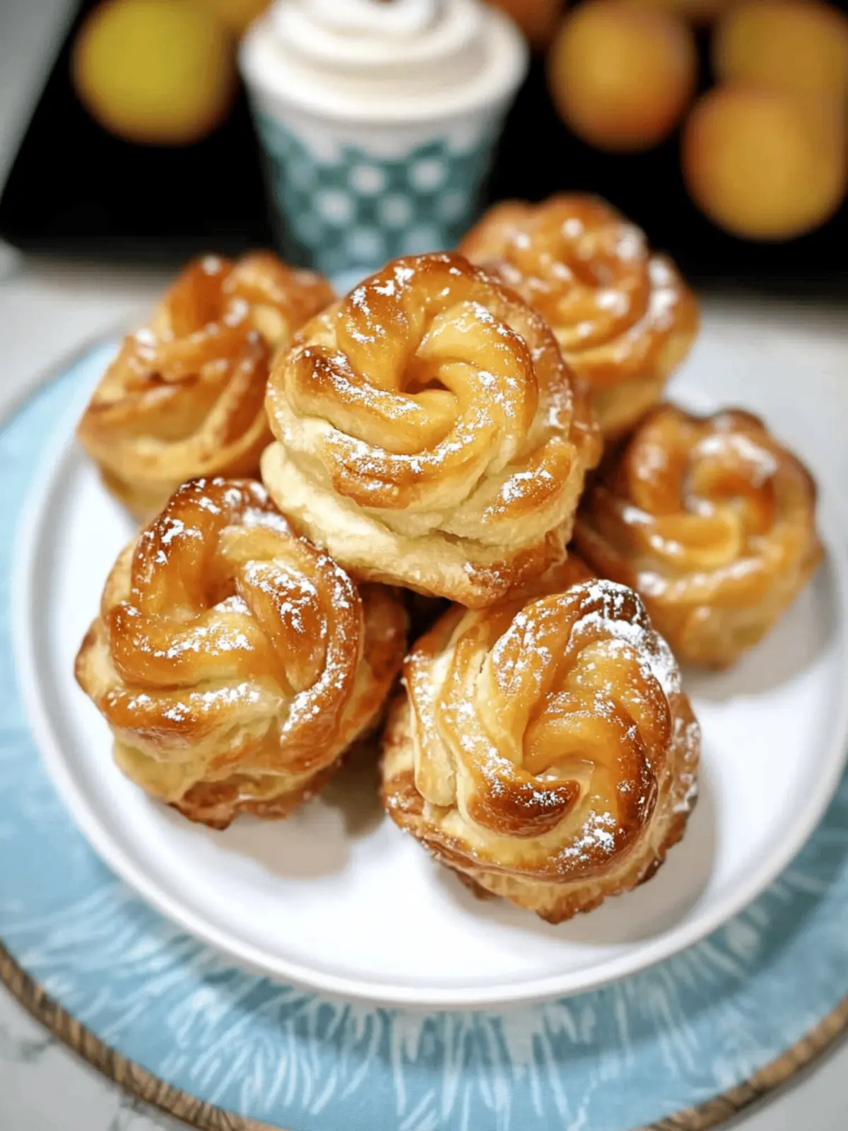 Peach Pie Cruffins