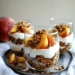 peach yogurt & brown sugar granola parfaits