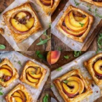PEACH AND BRIE PUFF PASTRY TARTS