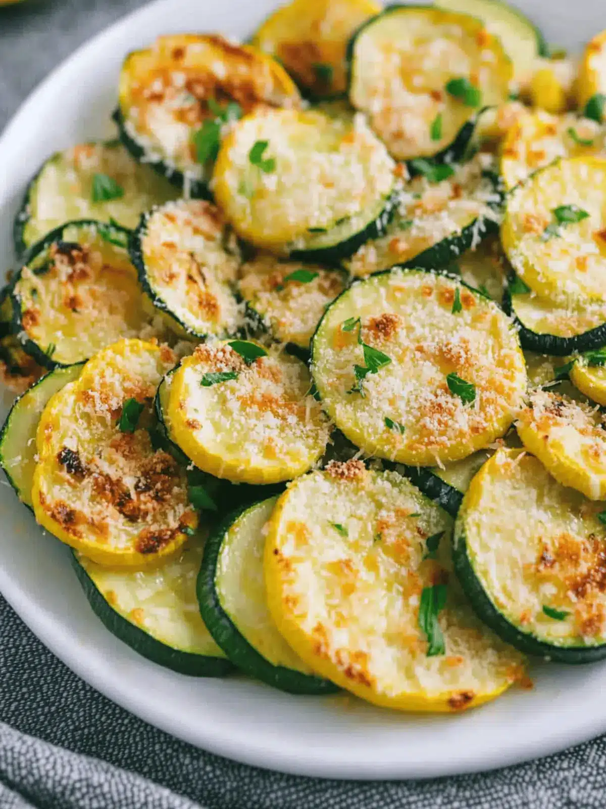 Parmesan Roasted Zucchini and Squash