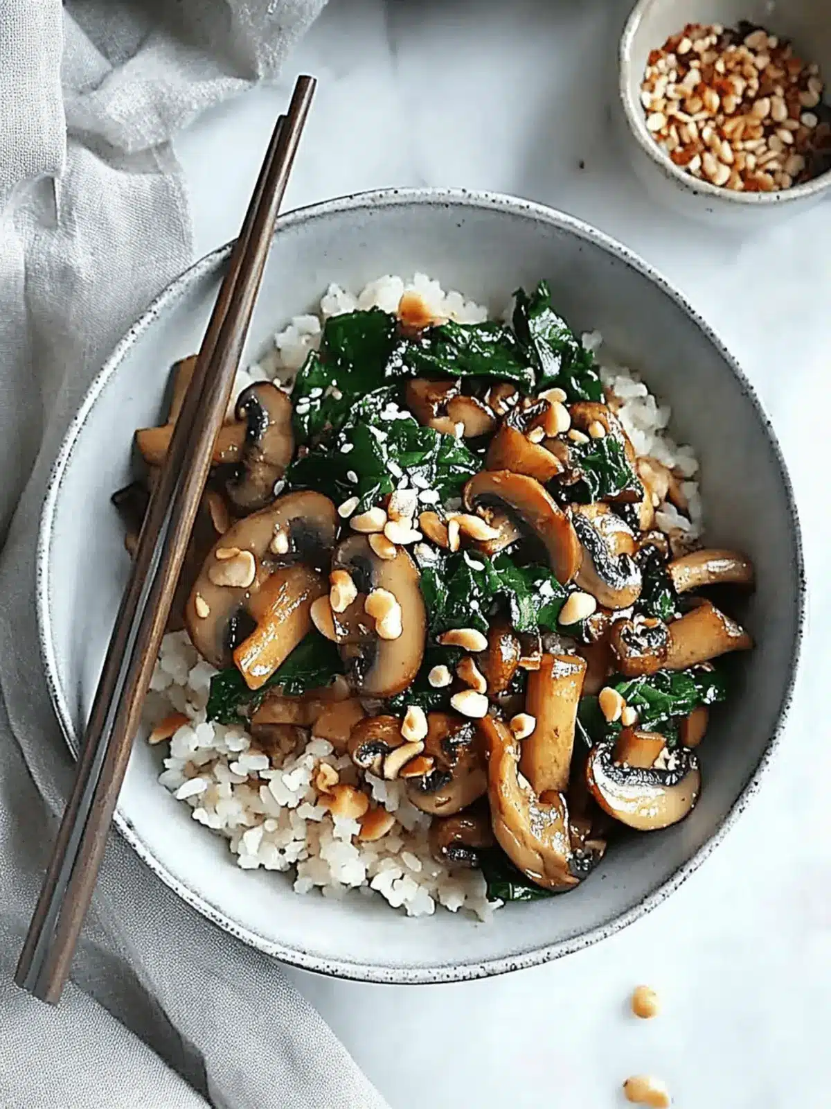 Baby Portobello Mushroom Stir Fry