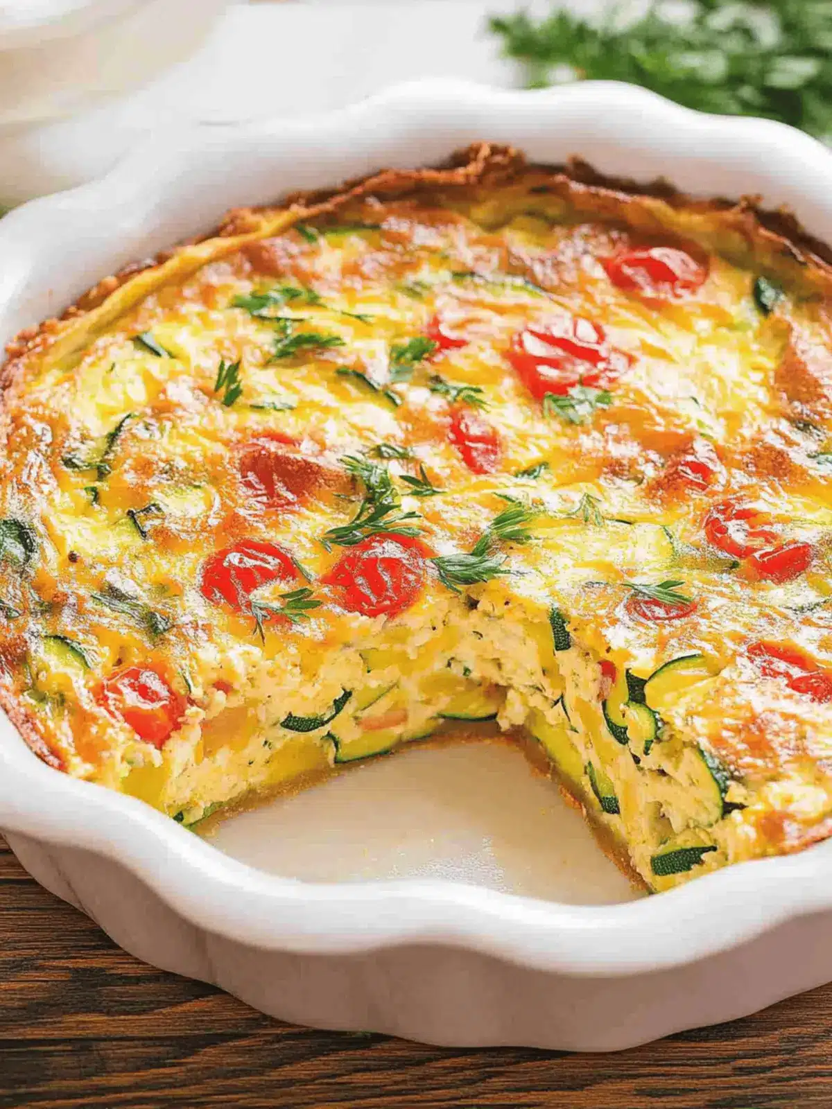 Crustless Zucchini Quiche