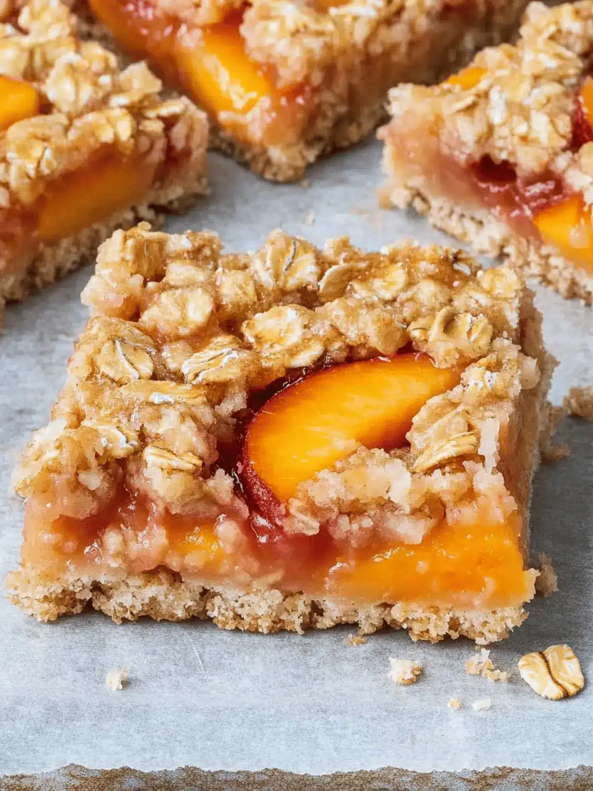 Peach Oatmeal Bars