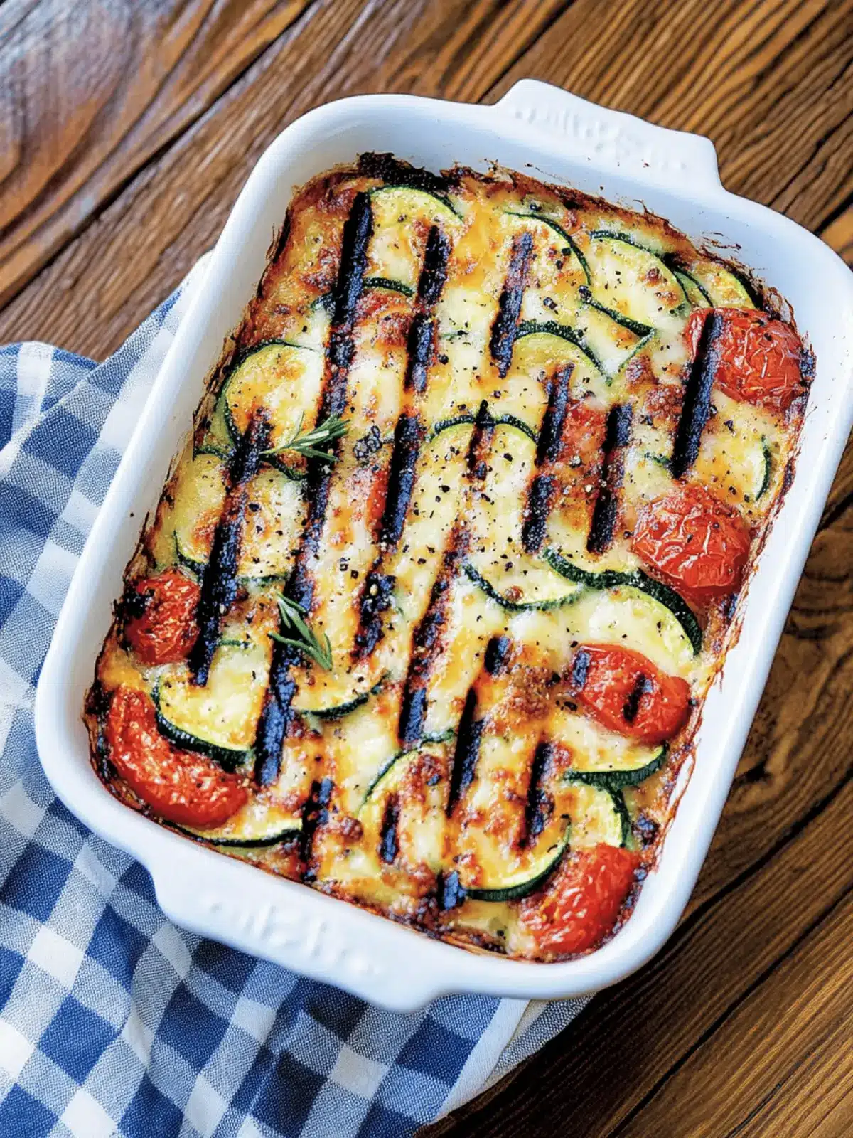 Cheesy Grilled Zucchini and Tomato Bake Your Summer Delight