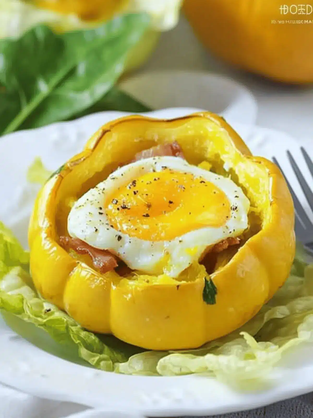 Bacon & Egg Stuffed Pattypan Squash: A Keto Delight