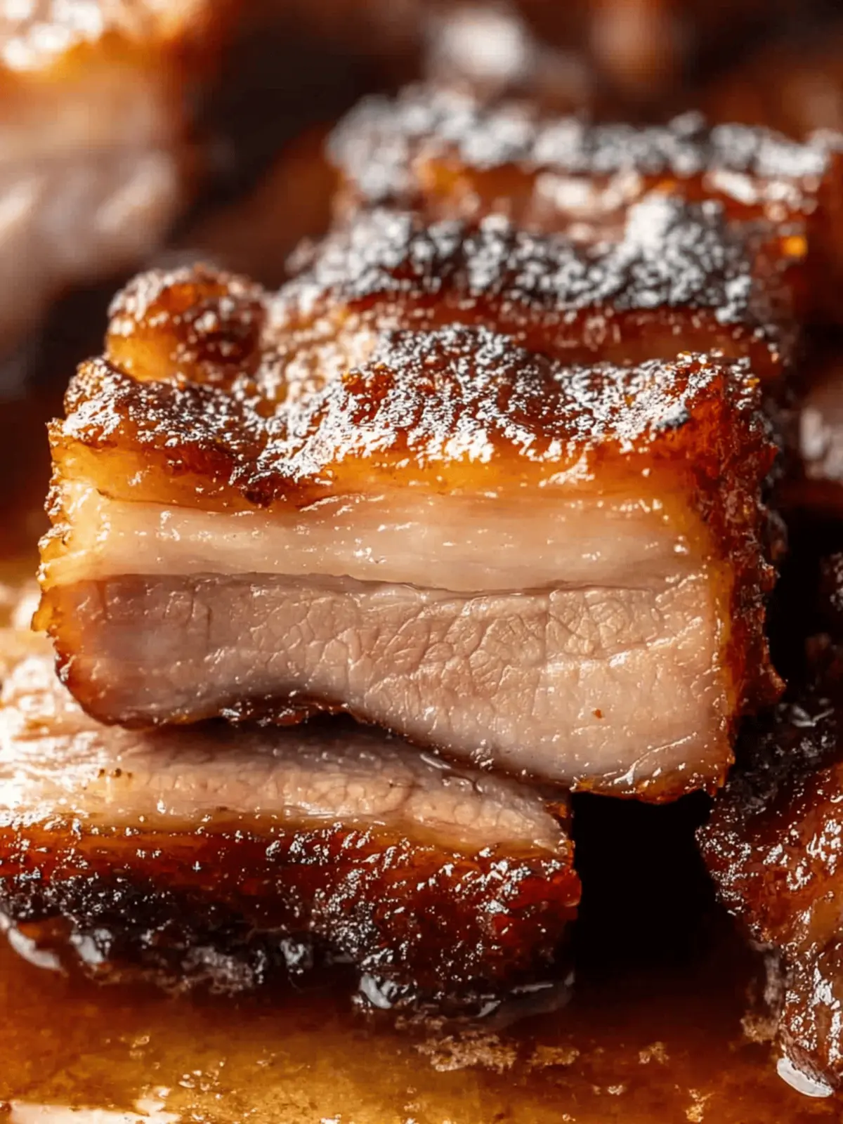 Honey Glazed Crispy Pork Belly
