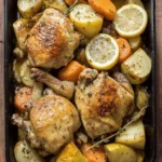 Crock Pot Lemon Garlic Chicken and Veggies