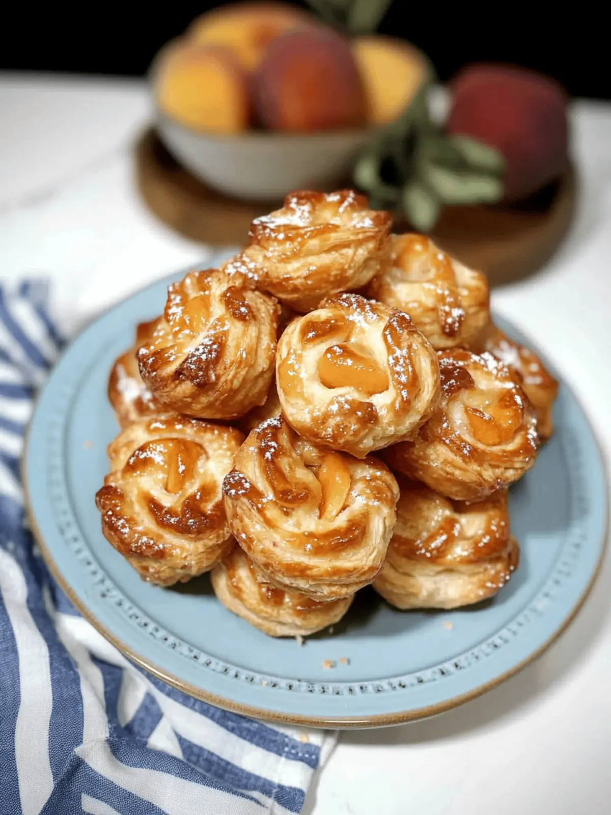 Peach Pie Cruffins: Flaky, Fruity Bliss for Breakfast