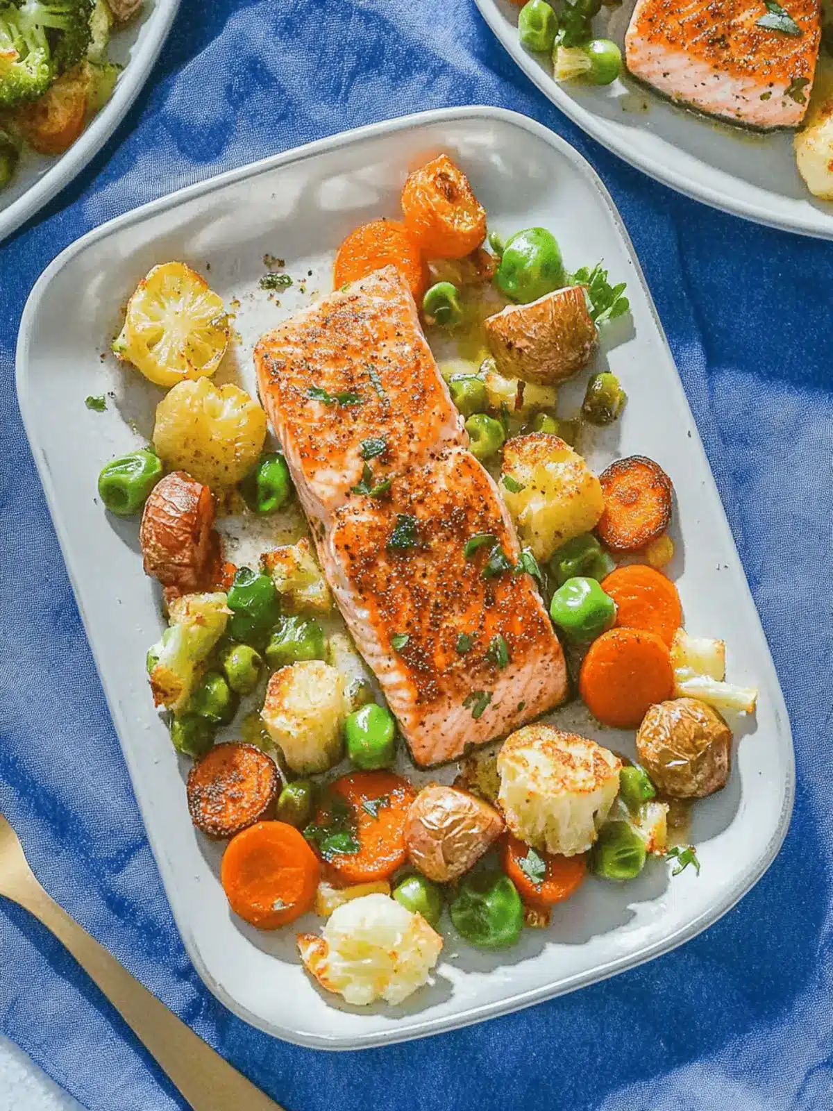 Sheet Pan Salmon and Vegetables