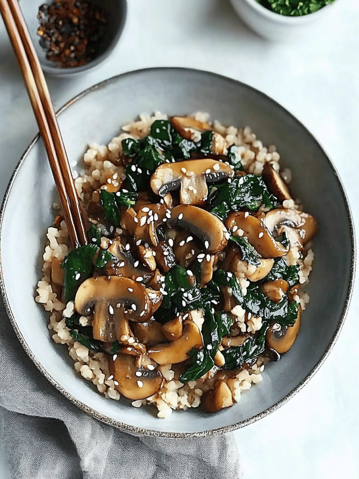 Baby Portobello Mushroom Stir Fry