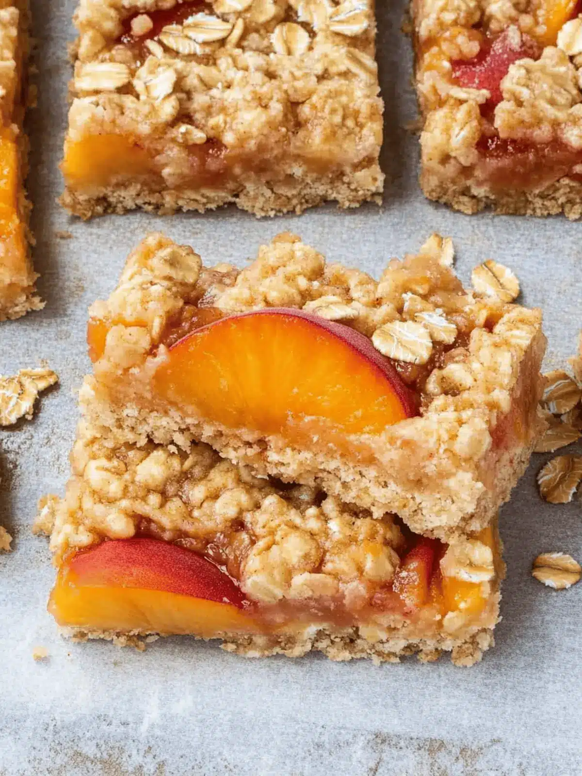 Peach Oatmeal Bars