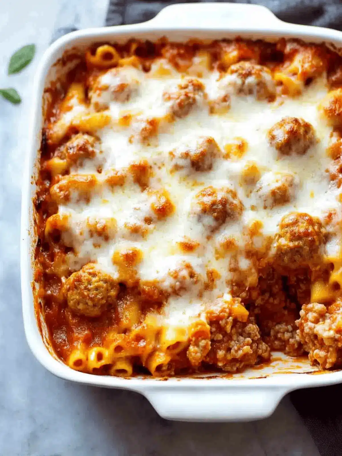 One Pan Meatball Casserole: Quick, Cozy, and Family-Approved