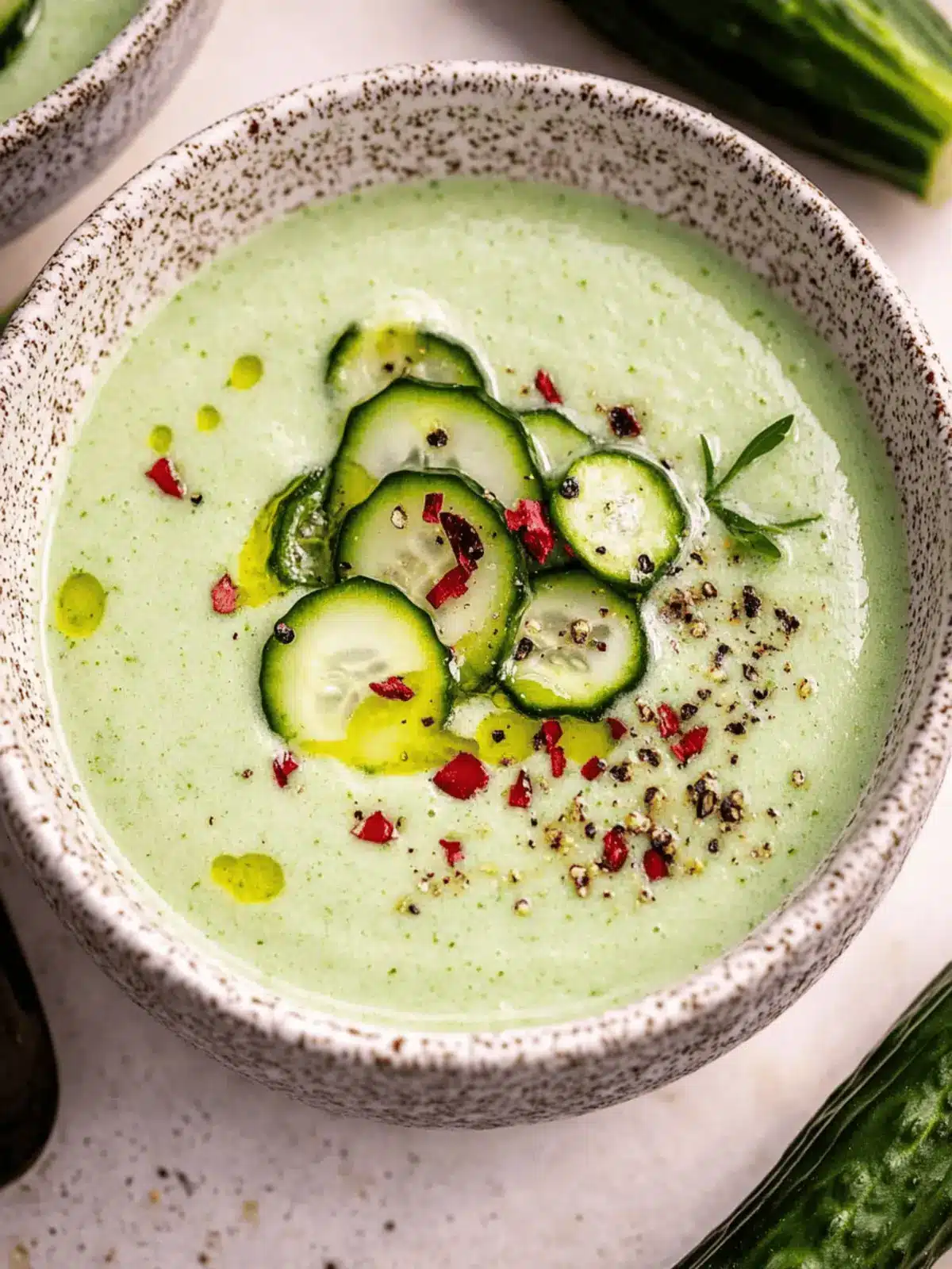 Chill with Cold Cucumber Soup: Easy, Healthy Summer Delight