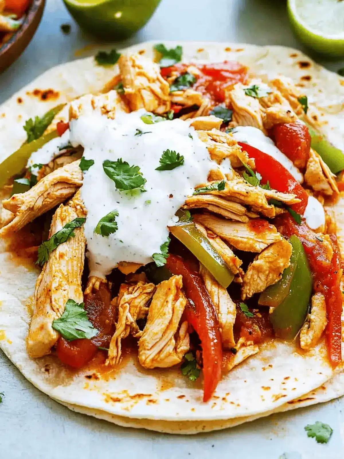 Slow Cooker Chicken Fajitas