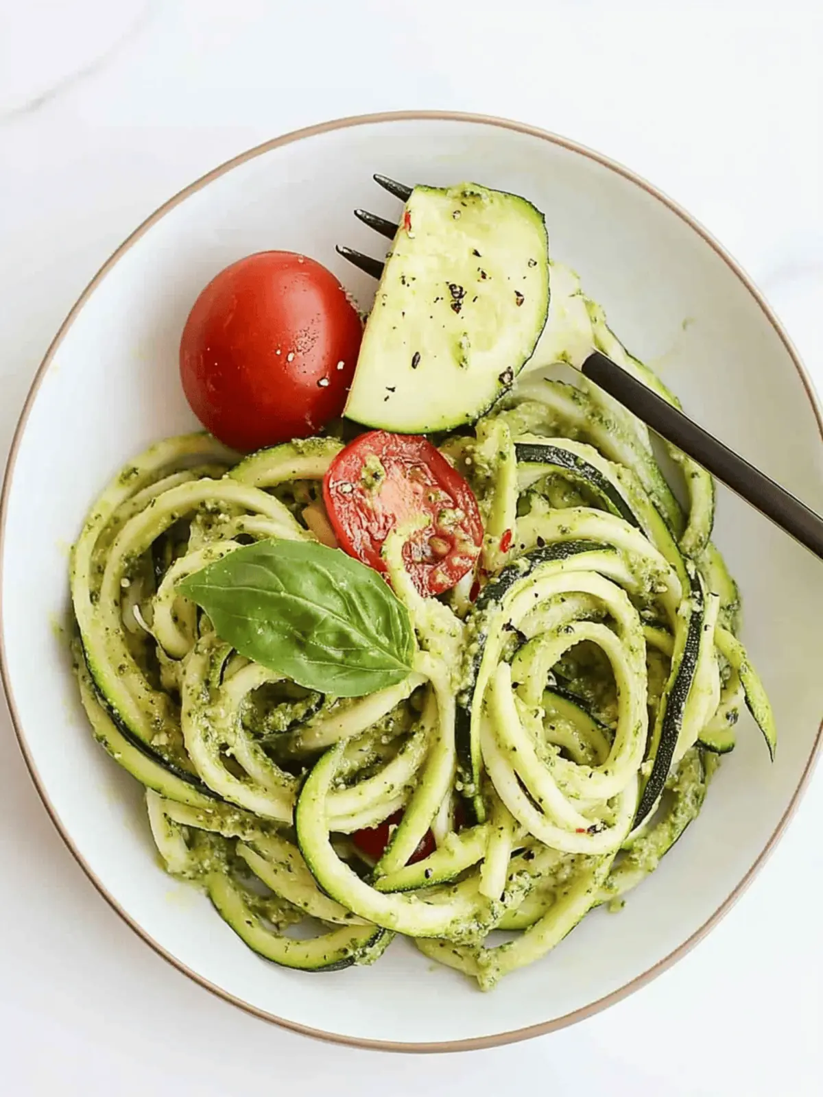 Zucchini Noodles with Pesto