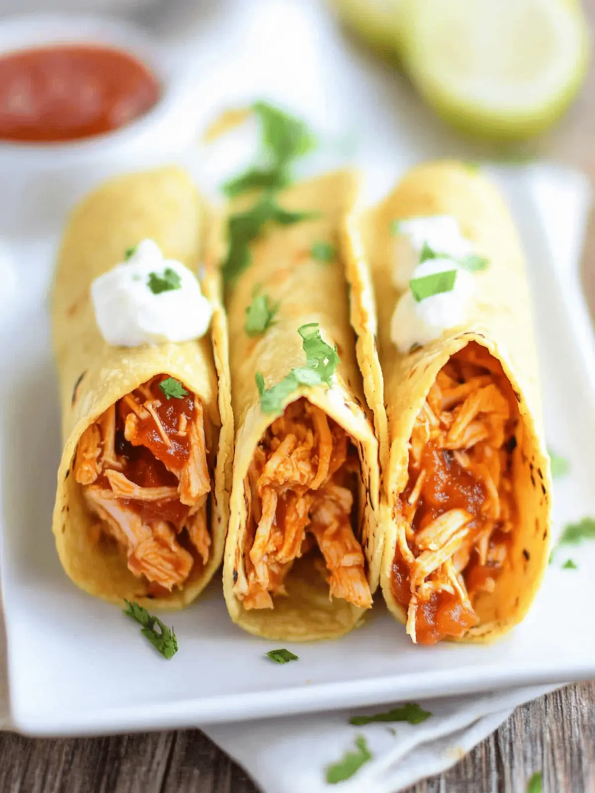 Crock Pot Chicken Tacos