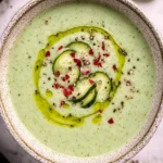 Cold cucumber soup