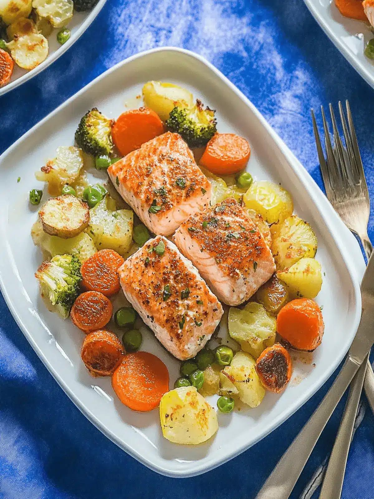 Sheet Pan Salmon and Vegetables