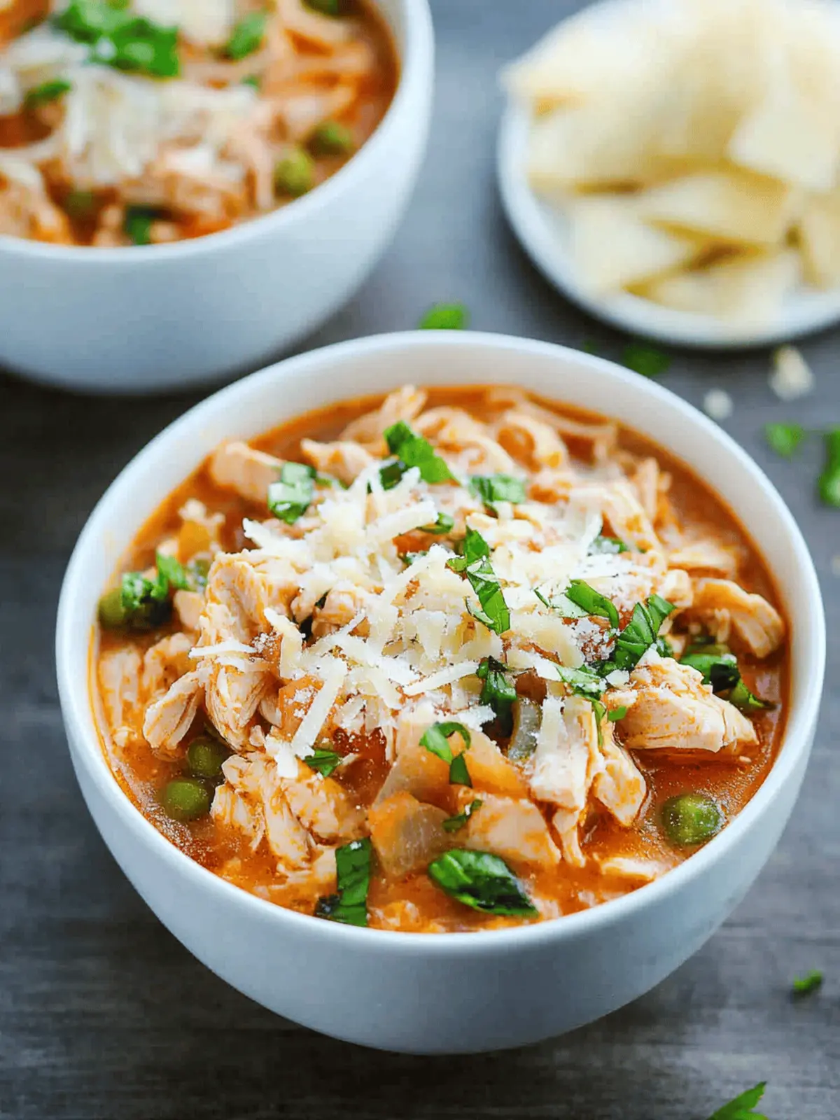 Crockpot Chicken Parmesan Soup