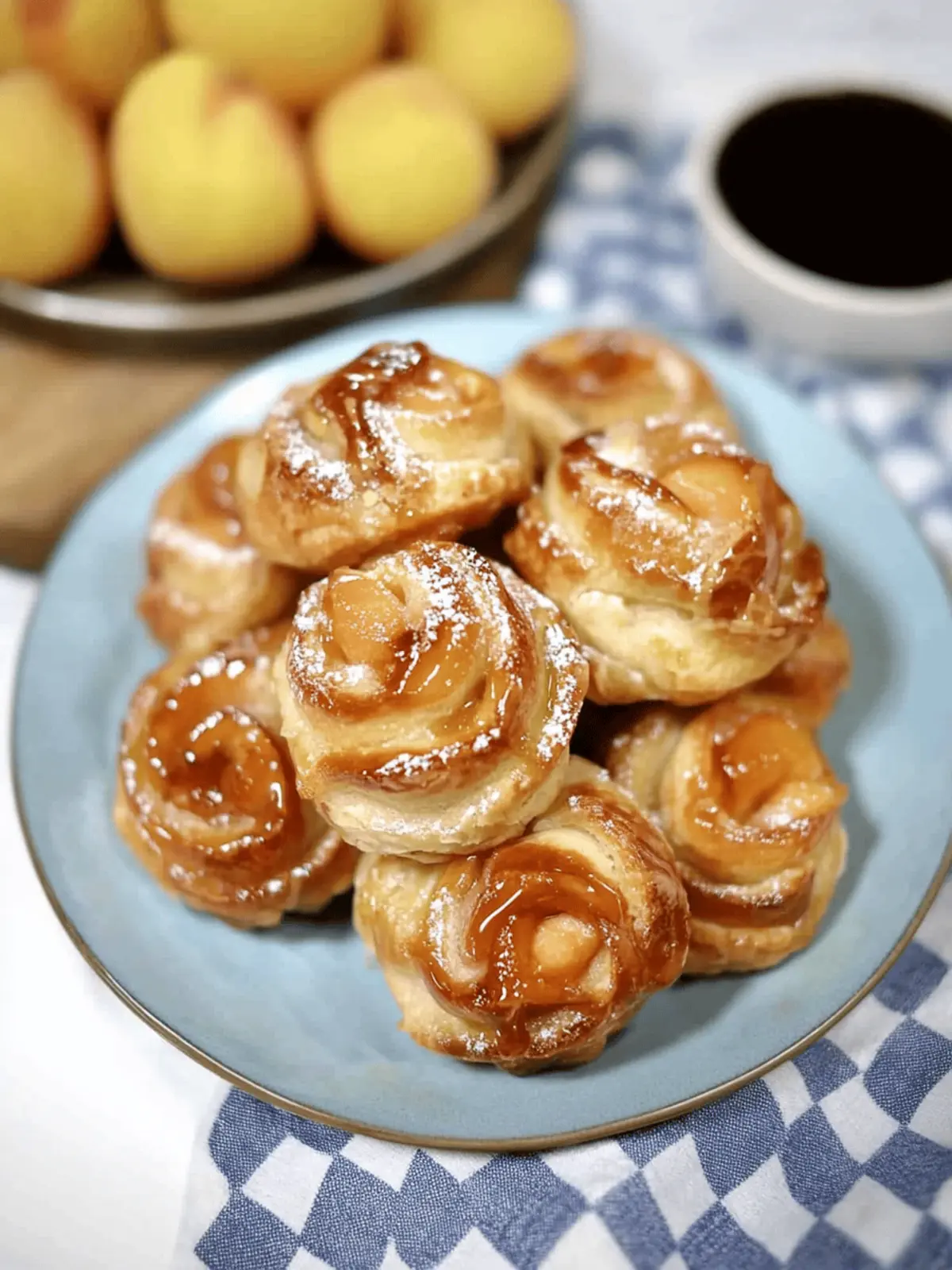 Peach Pie Cruffins: Flaky, Fruity Bliss for Breakfast