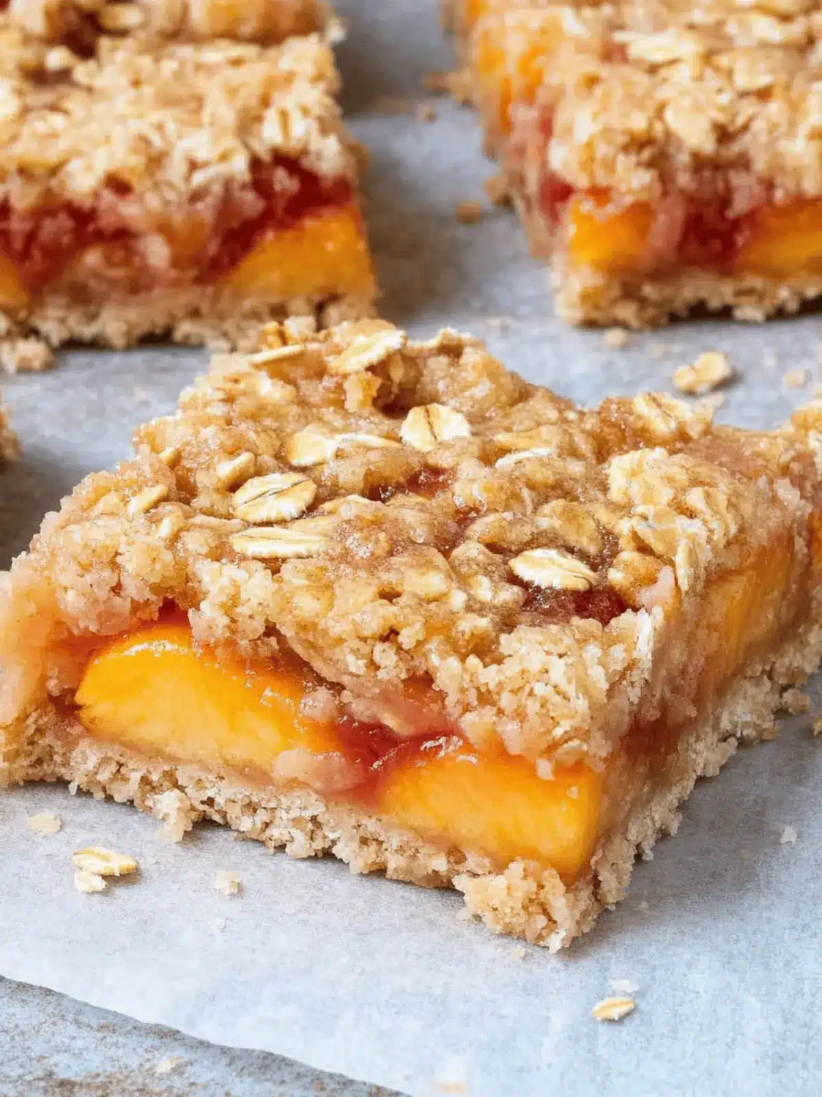 Peach Oatmeal Bars