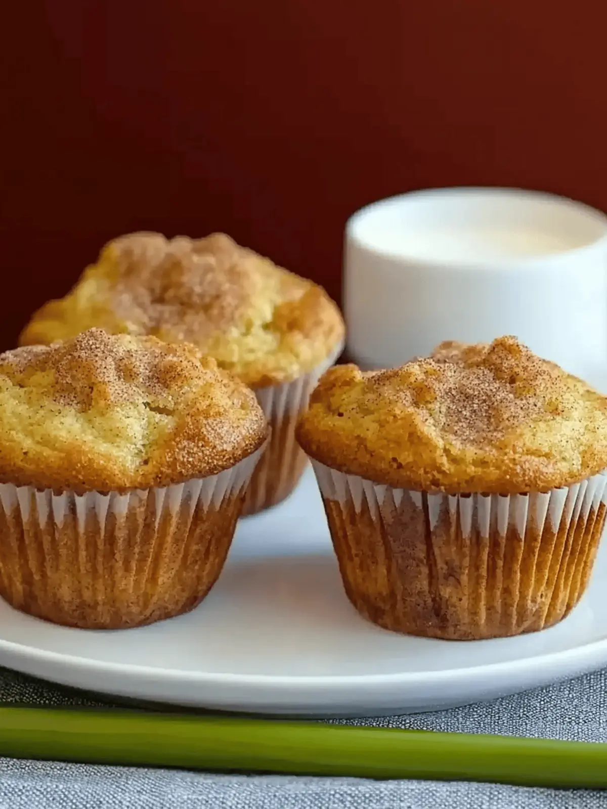 Cinnamon Rhubarb Muffins