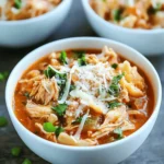 Crockpot Chicken Parmesan Soup