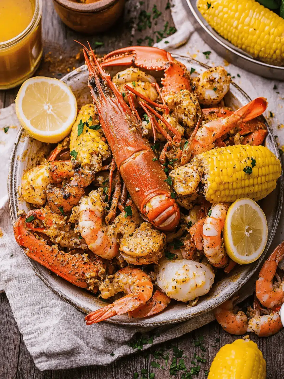 Ultimate Cajun Seafood Boil with Garlic Butter Bliss