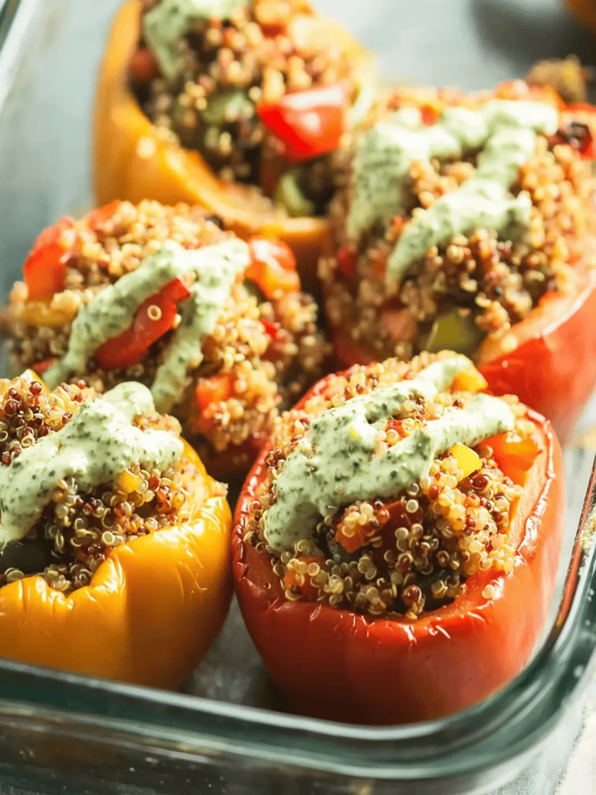 Veggie Quinoa Stuffed Peppers