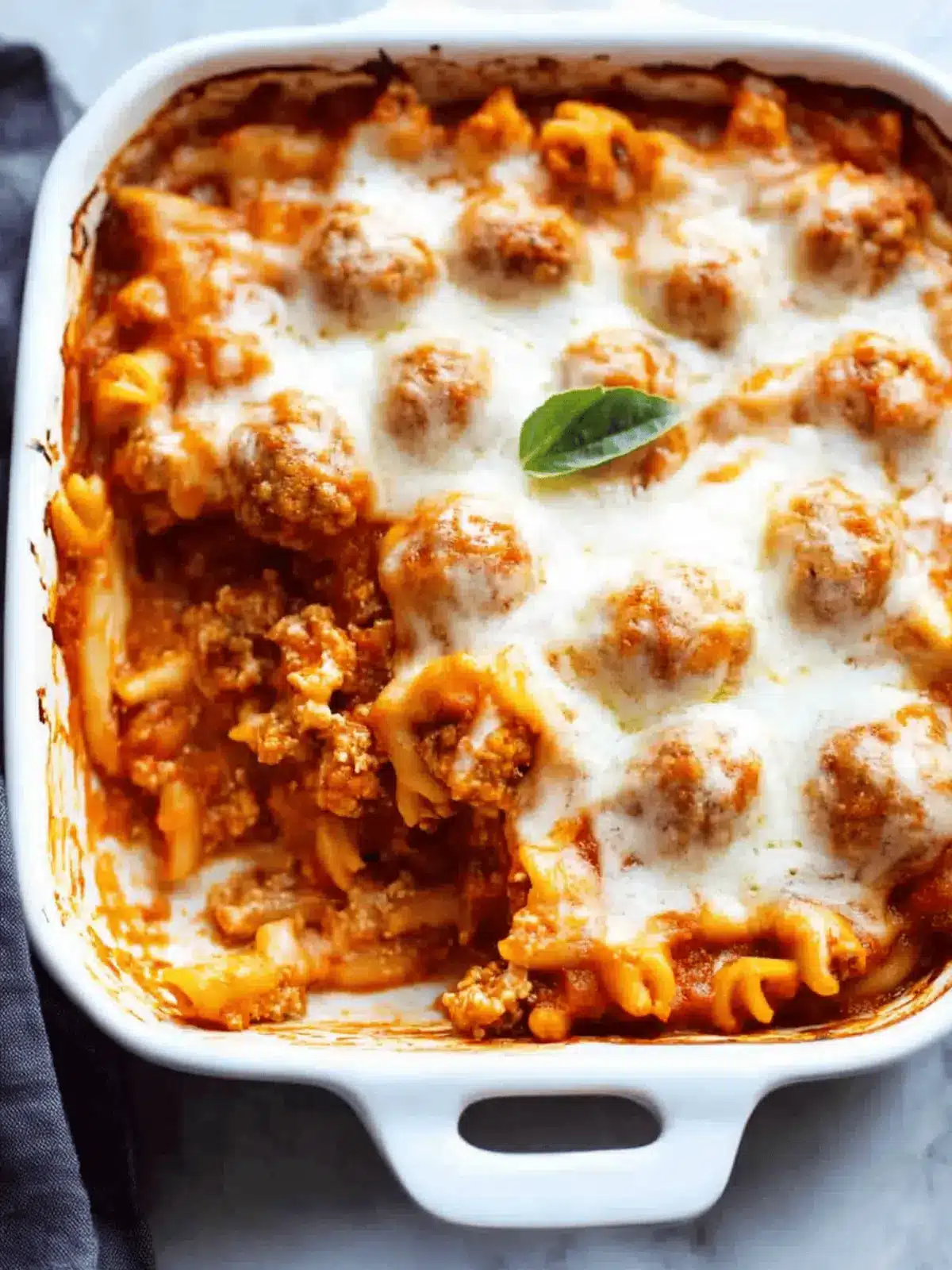 One Pan Meatball Casserole: Quick, Cozy, and Family-Approved