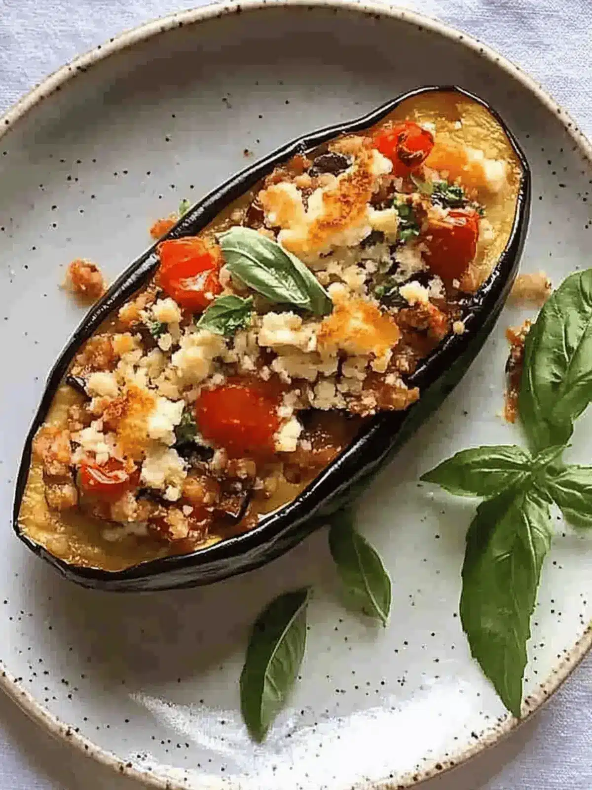 Mediterranean Stuffed Eggplant