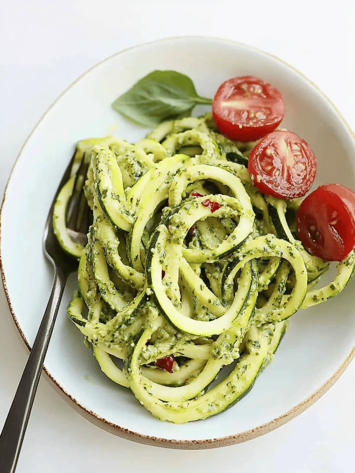 Zucchini Noodles with Pesto