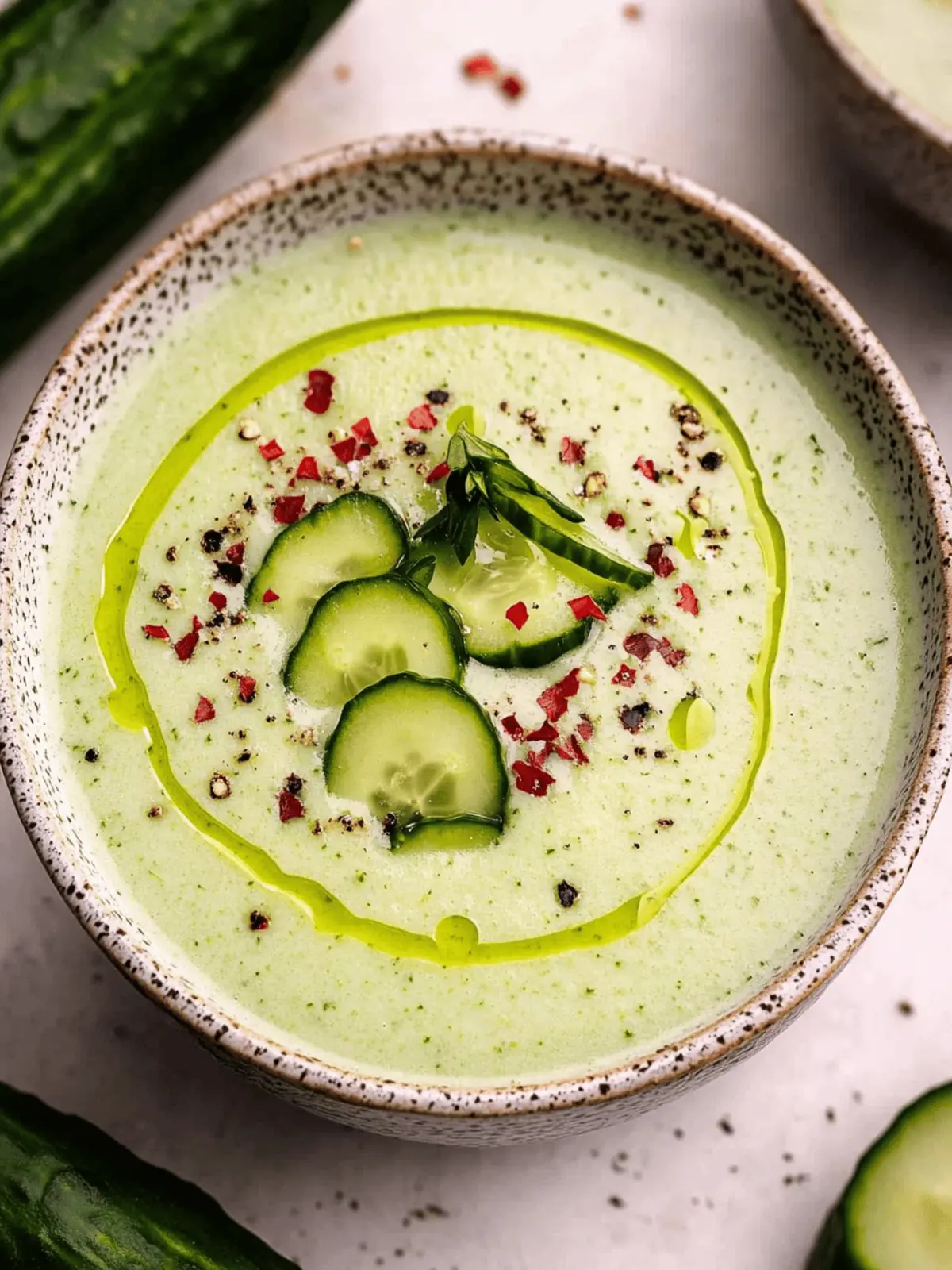Chill with Cold Cucumber Soup: Easy, Healthy Summer Delight