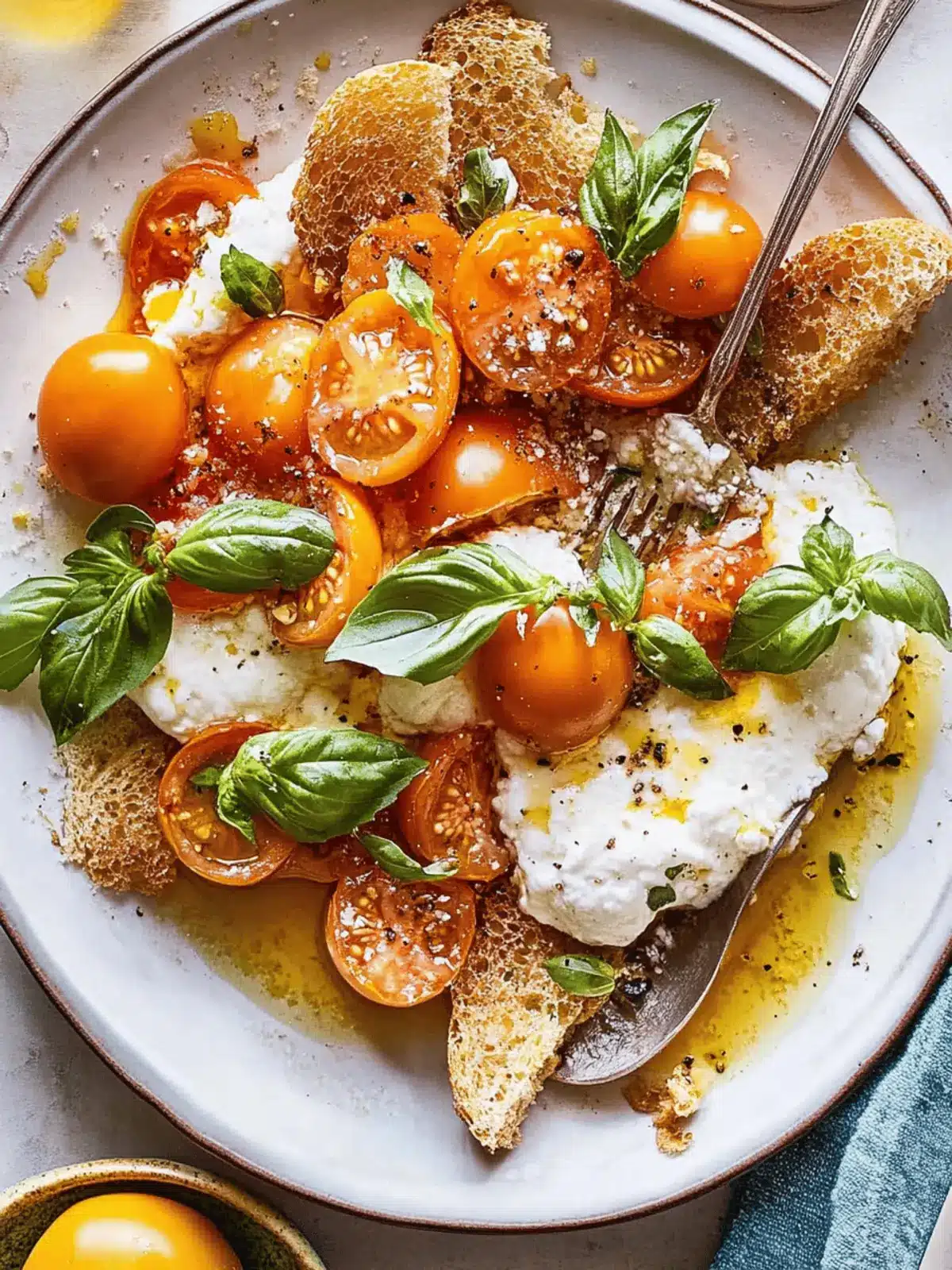 Sun Gold Tomato Caprese with Burrata: A Summer Delight