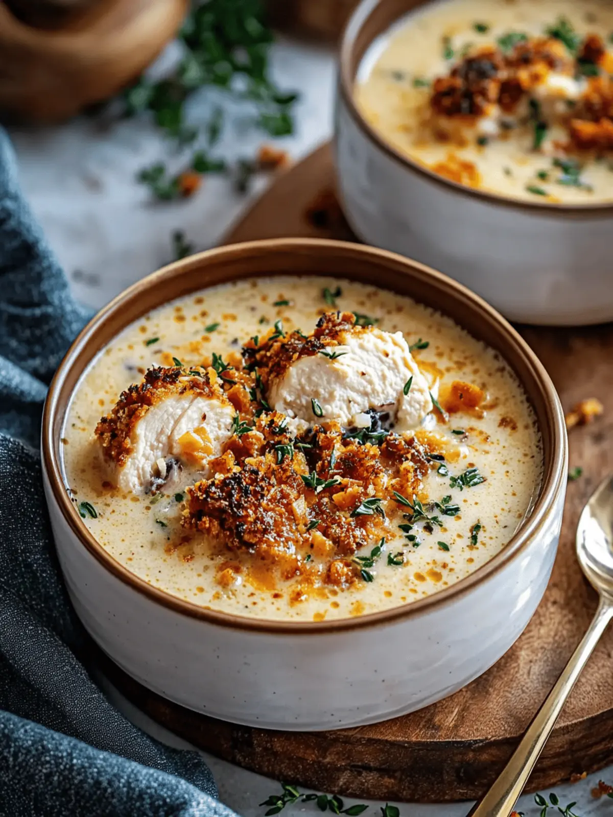 Easy Chicken Cordon Bleu Inspired Soup For Busy Weeknights