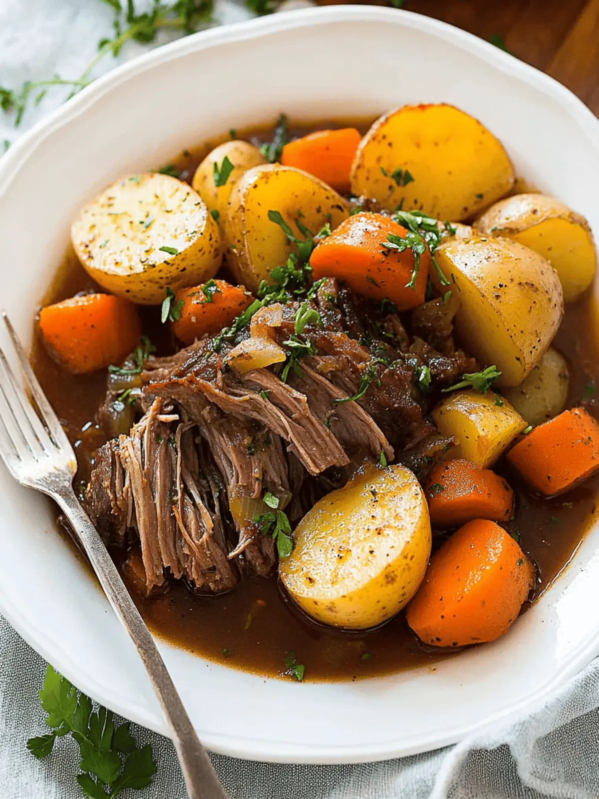 Pot Roast with Potatoes and Carrots