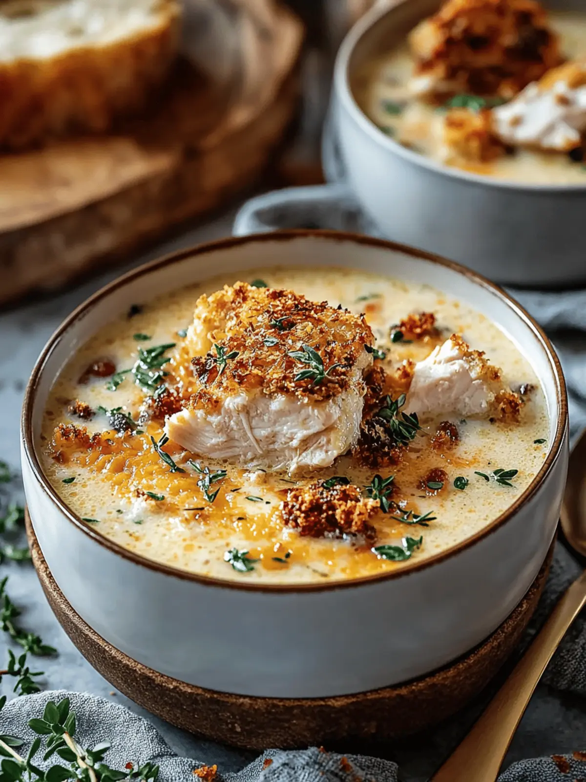 Easy Chicken Cordon Bleu Inspired Soup For Busy Weeknights