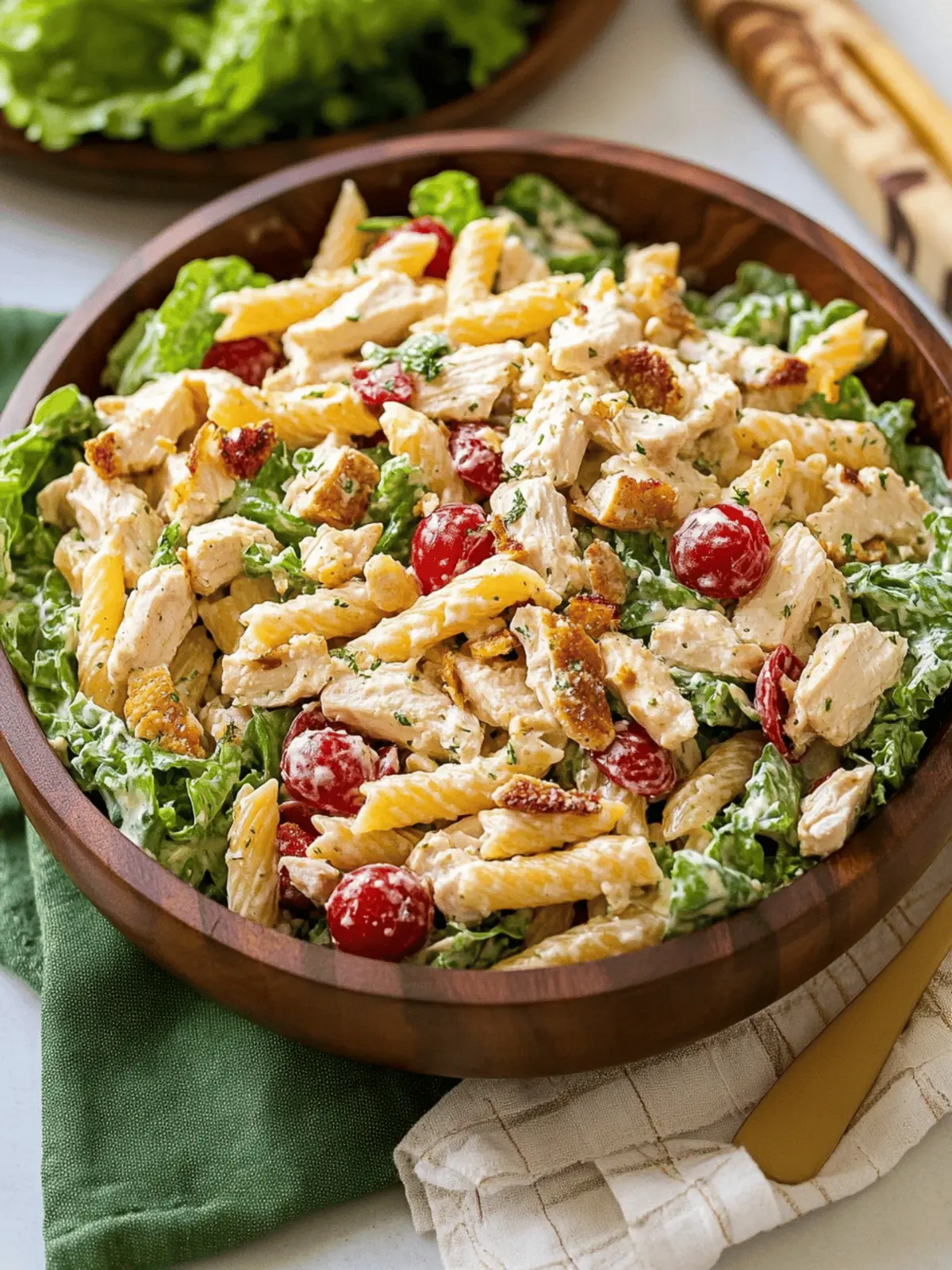 Chicken Caesar Pasta Salad