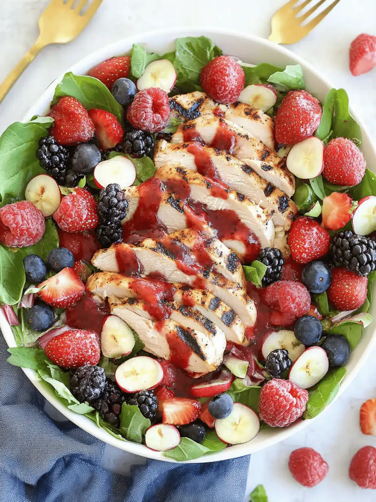 Grilled Chicken & Berry Salad